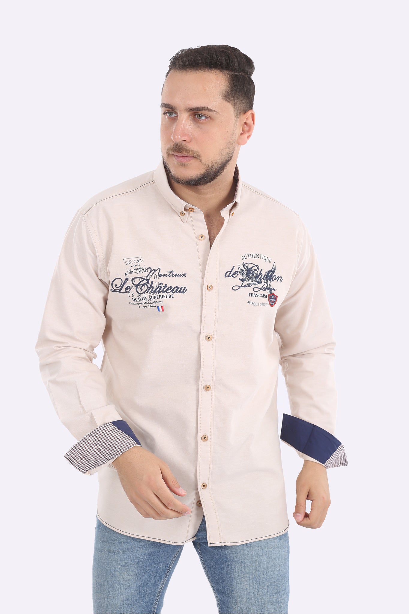 قميص قطن صافي كود 907