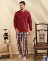 Wool plaid pajamas code 104