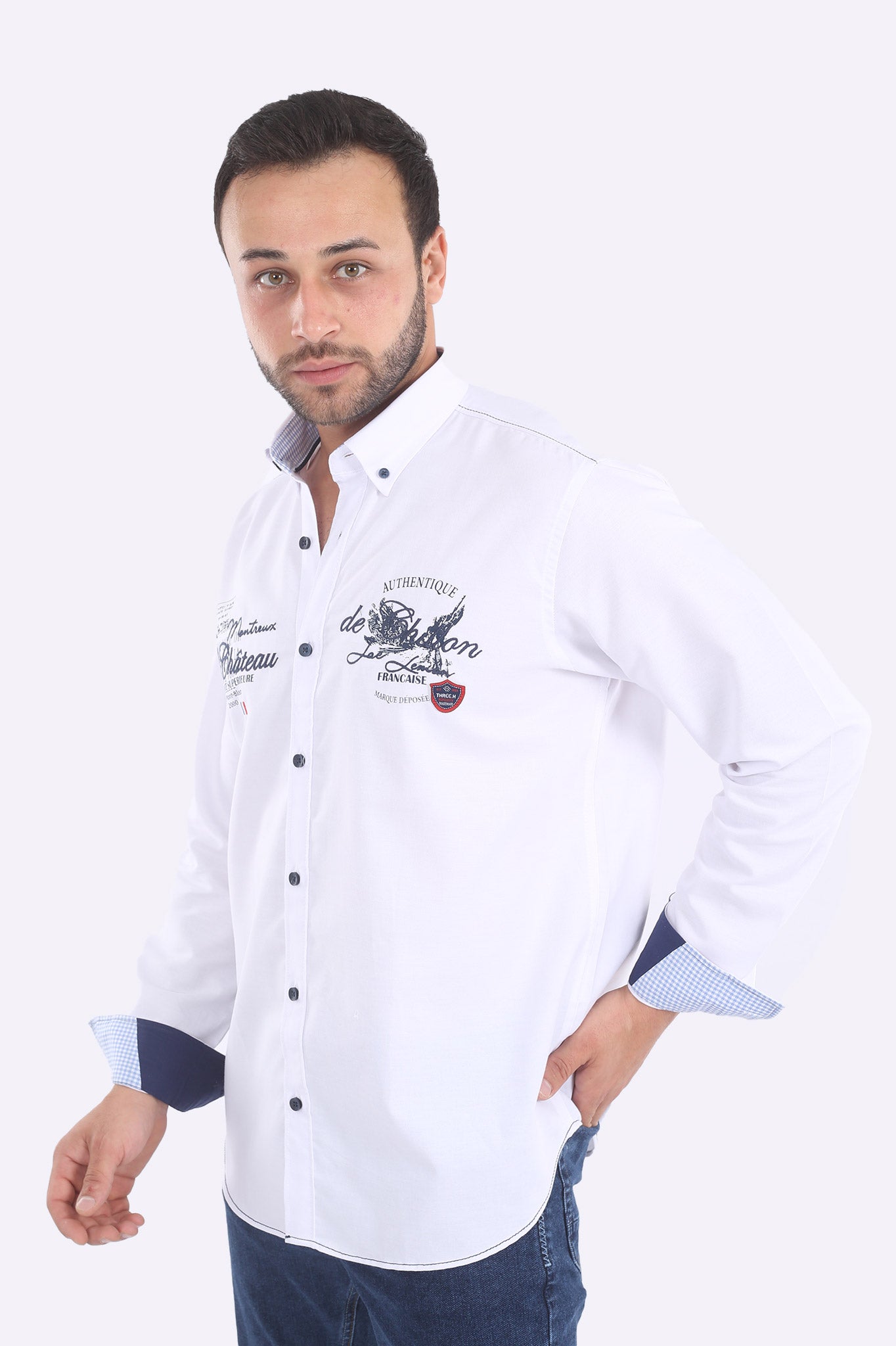 قميص قطن صافي كود 907