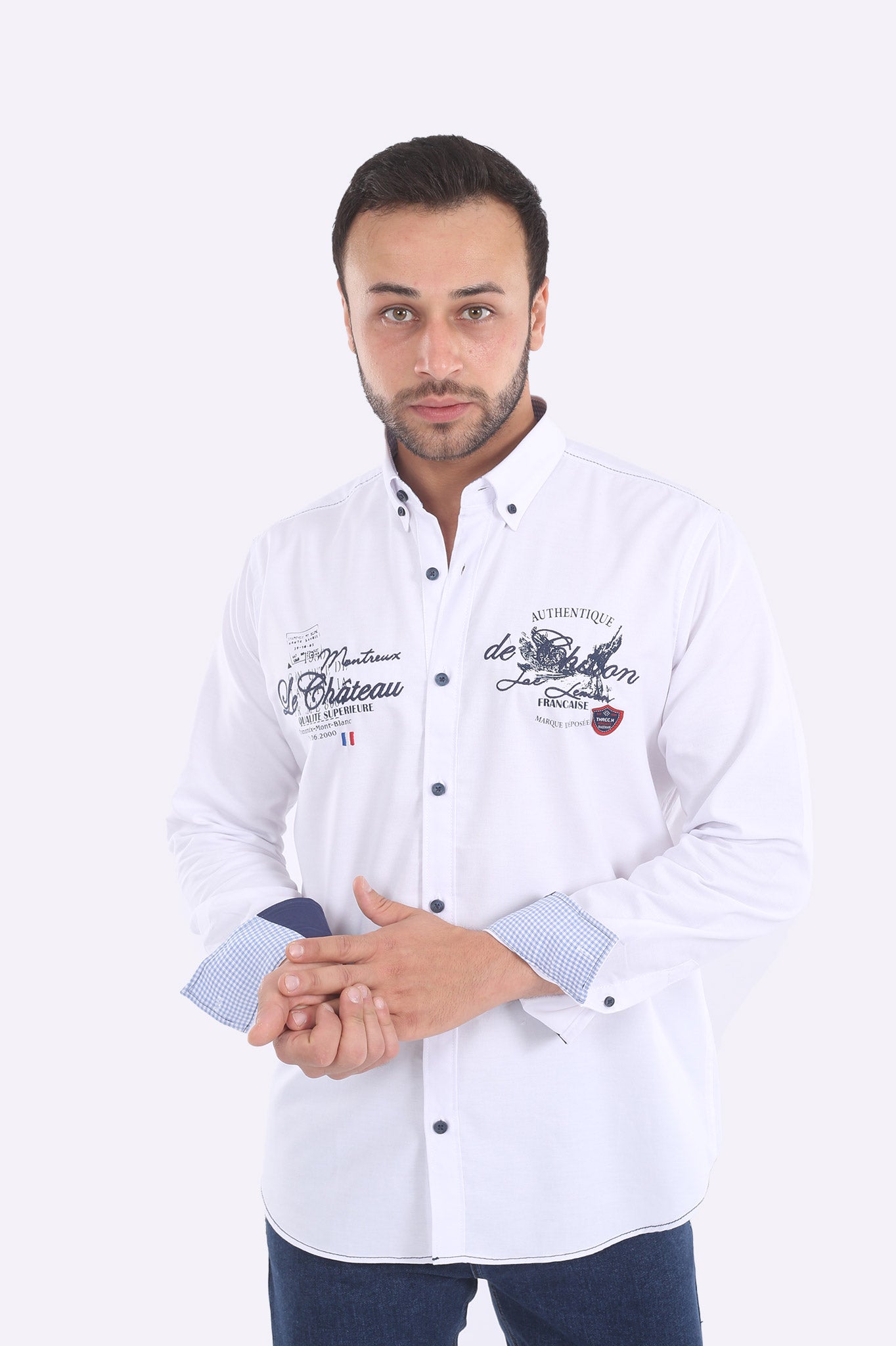 قميص قطن صافي كود 907