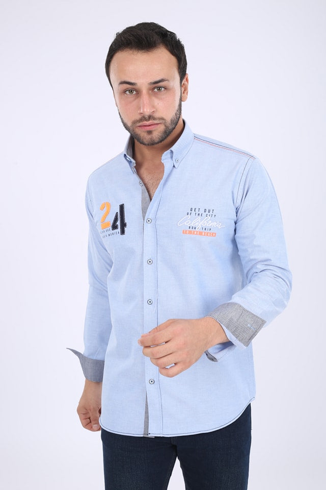 قميص قطن صافي كود 977