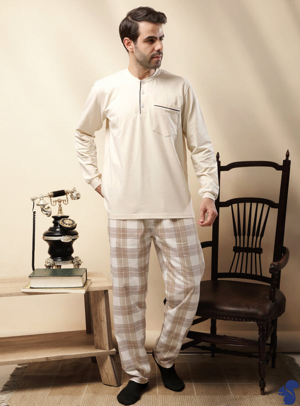 Winter wool pajamas-107