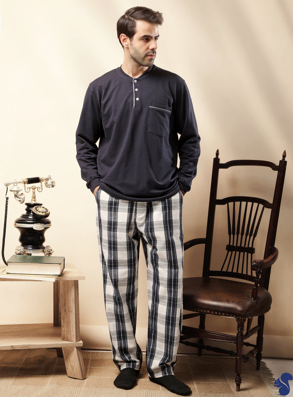 Winter wool pajamas-108