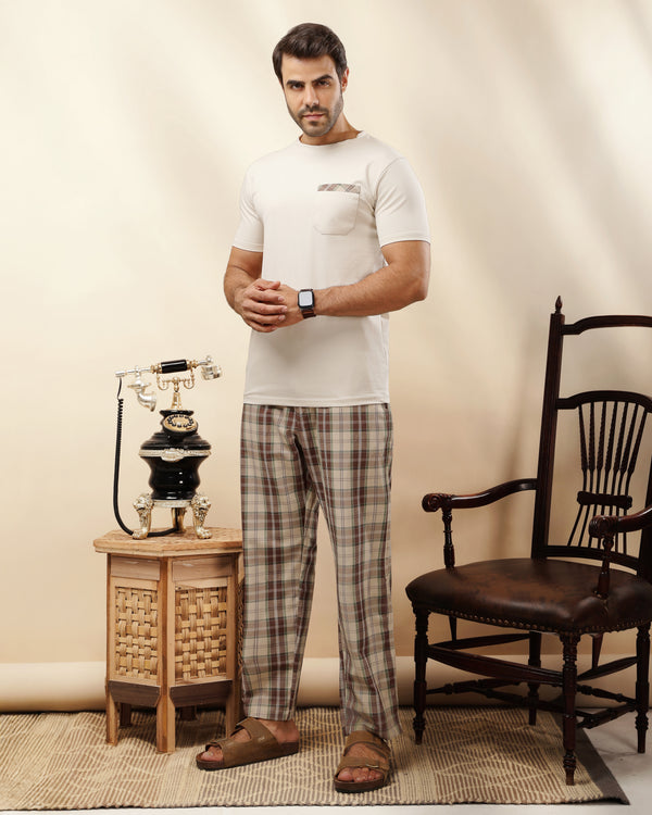 slim fit checkered pajamas cod