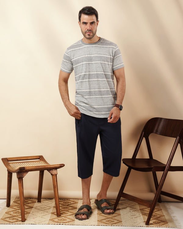 Training Suit Gray on navy