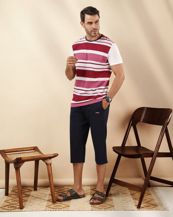 Training Suit burgundy on navy