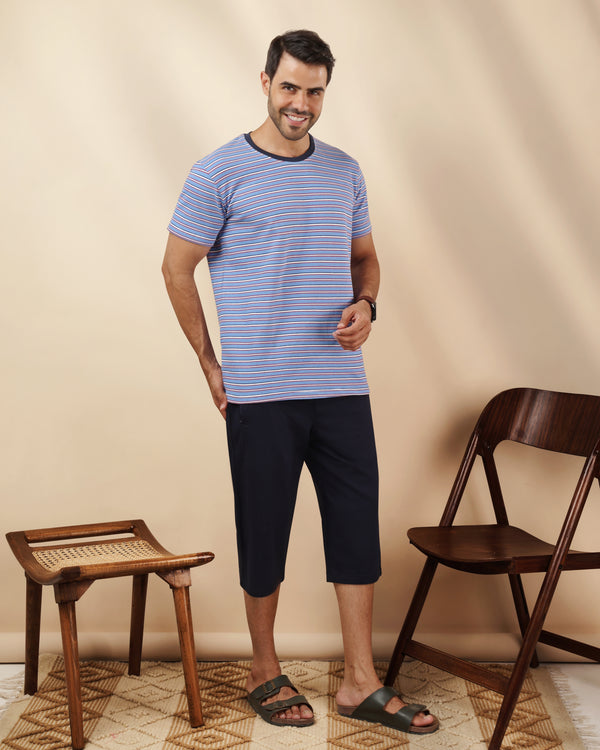 Training Suit blue on navy