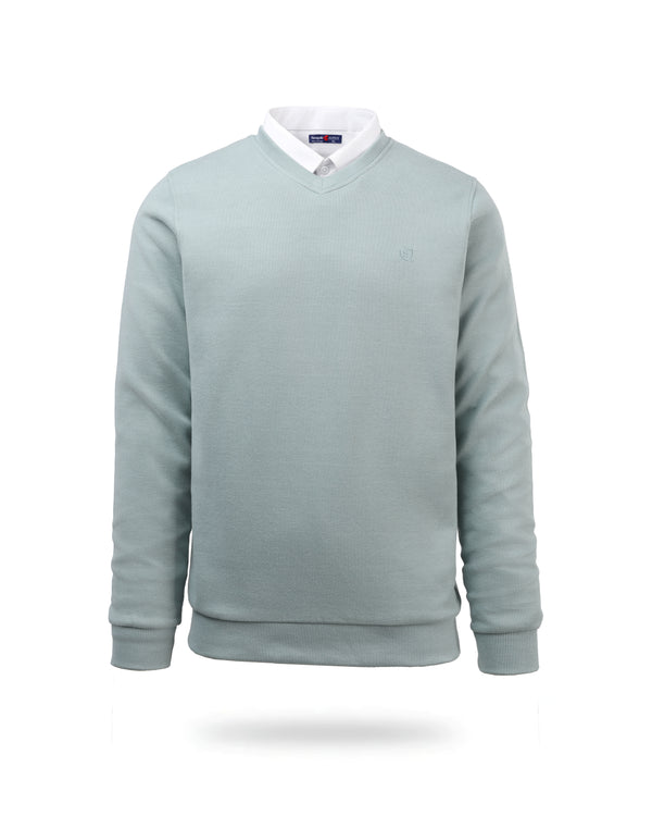 V NECK SLIM FIT PULLOVER Mint