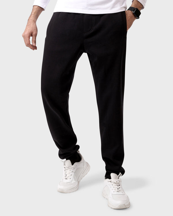 Sweat Pants joggers drawstring - black