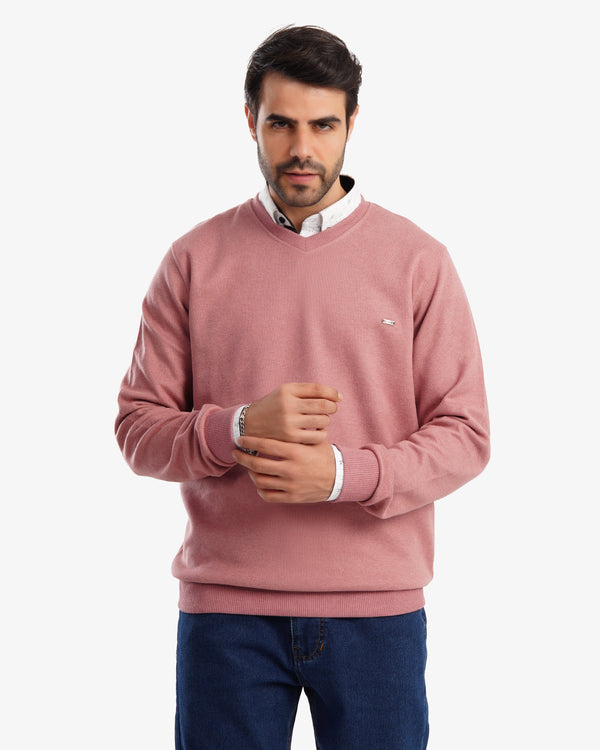 V NECK SLIM FIT PULLOVER Kashmir