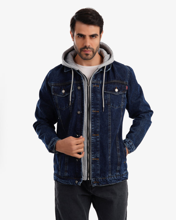 Melton denim jacket