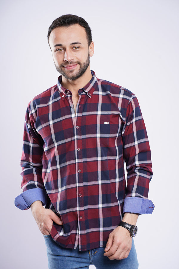 Checks Cotton Shirt 654