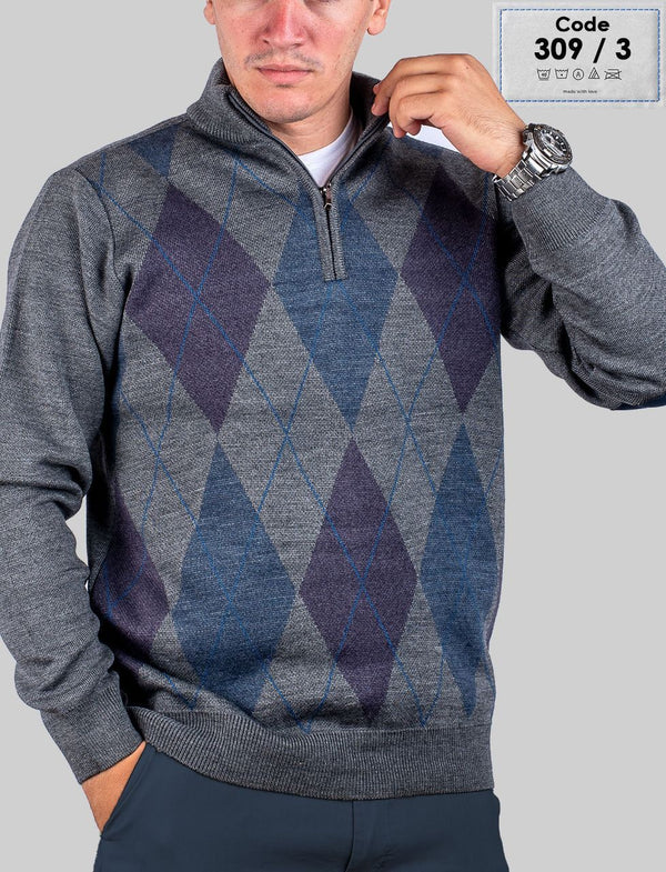 Pullover Mock Neck