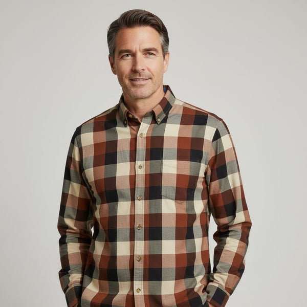 قميص قطن كاروه  كود 202