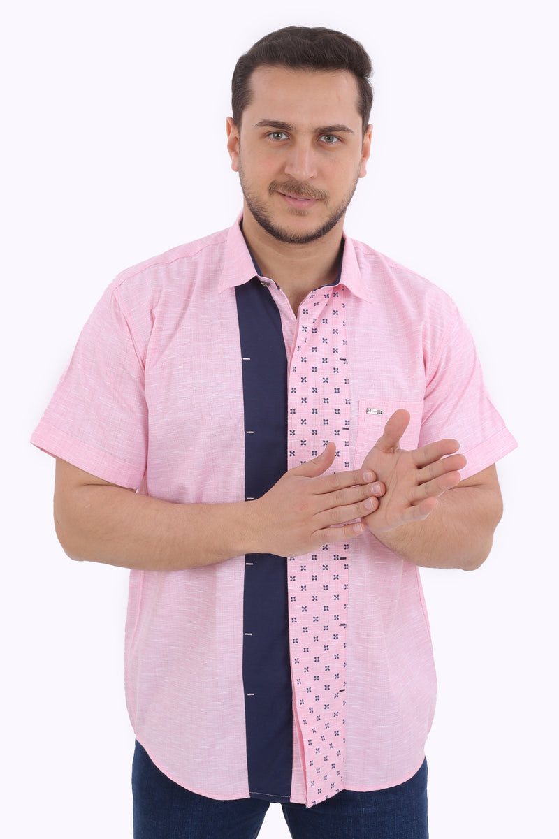 قميص نص كم خامه كتان