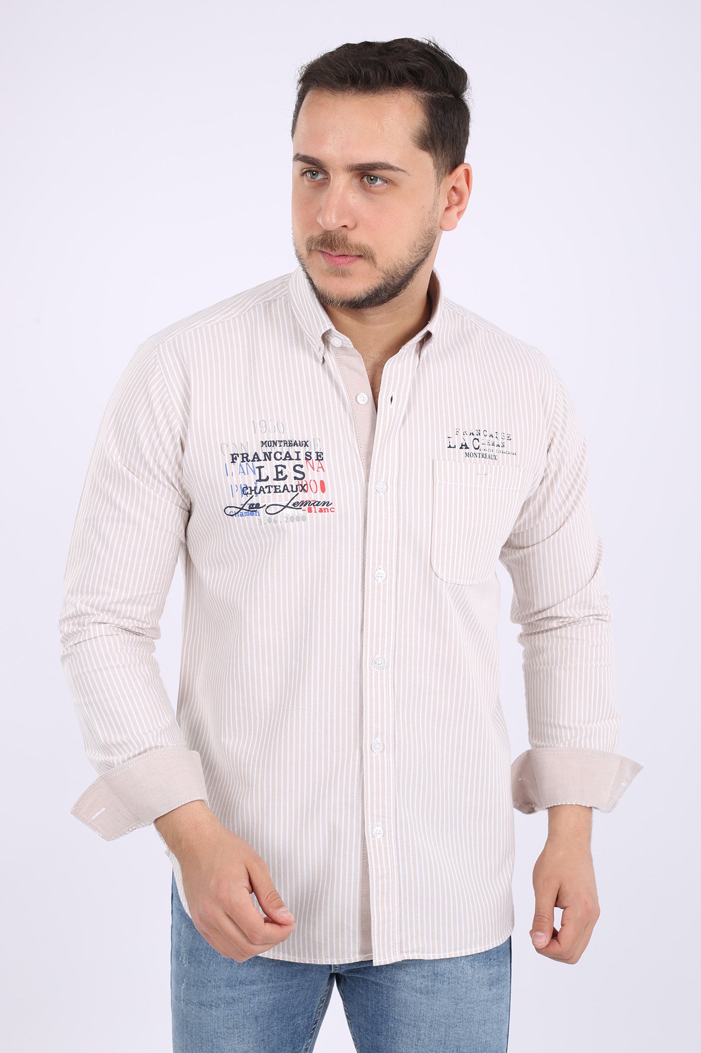 قميص قطن صافي كود 971